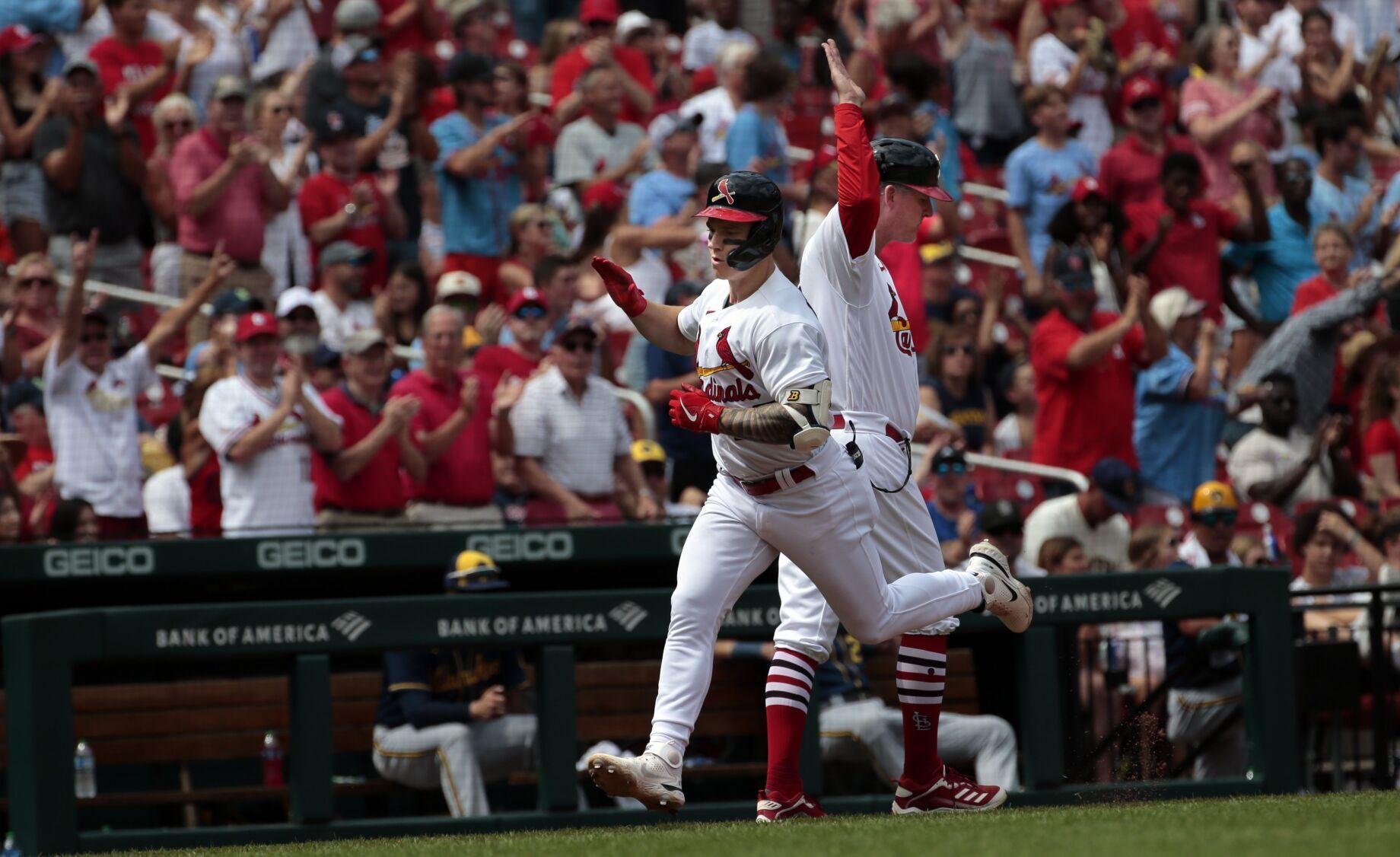 Cardinals, Brewers at Busch
